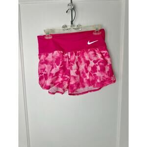 Nike Shorts Women's Medium Pink Athletic Running Sporty Flowy Pull On Lined